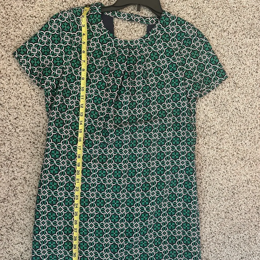 J. Crew 100% silk shift open back mini dress size 6